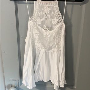 White boho top